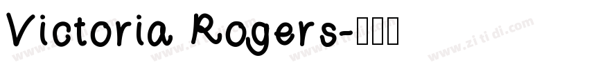 Victoria Rogers字体转换